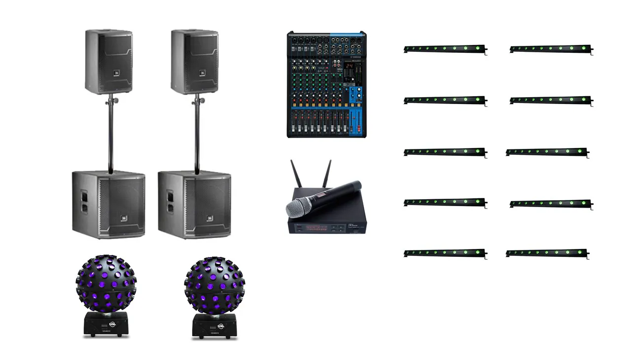 Sound and lighting equipment hire